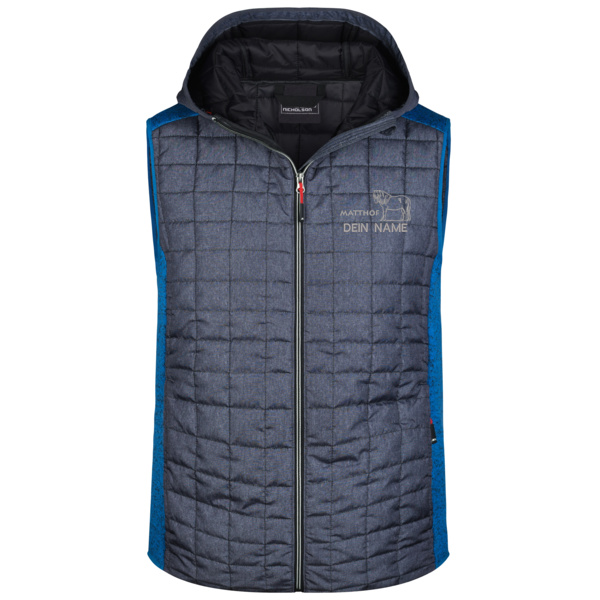 Brust- und Rückenstick - Men's Knitted Hybrid Vest Miniaturansicht