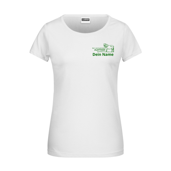 Brust- & Rückendruck - Ladies' Basic-T Miniaturansicht