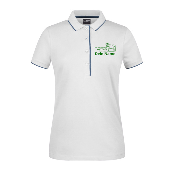 Brust- & Rückendruck - Ladies' Polo Stripe Miniaturansicht