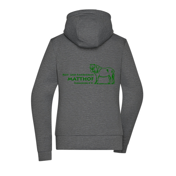 Rückendruck - Ladies' Hooded Jacket Miniaturansicht