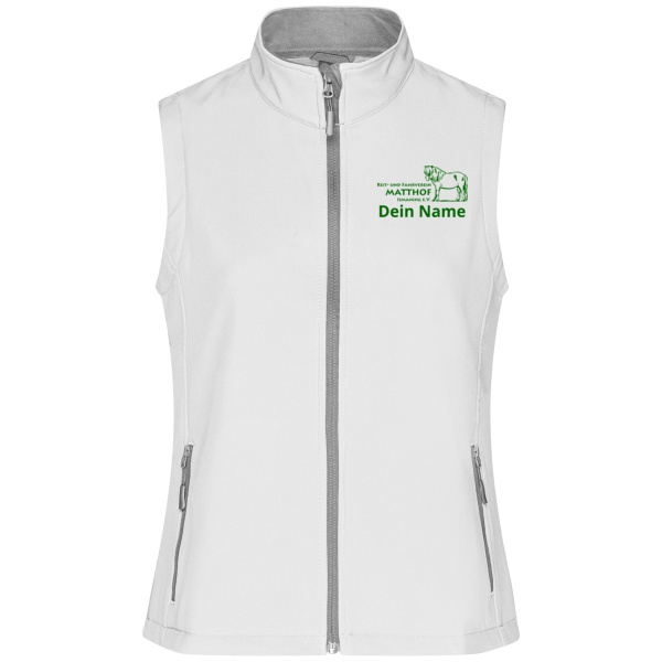 Brust- & Rückendruck - Ladies' Promo Softshell Vest Miniaturansicht