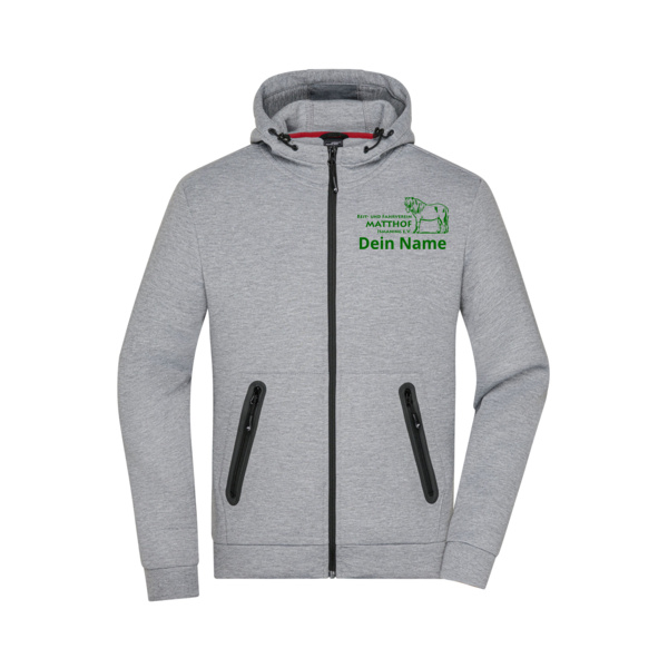 Brust- & Rückendruck - Men's Hooded Jacket Miniaturansicht